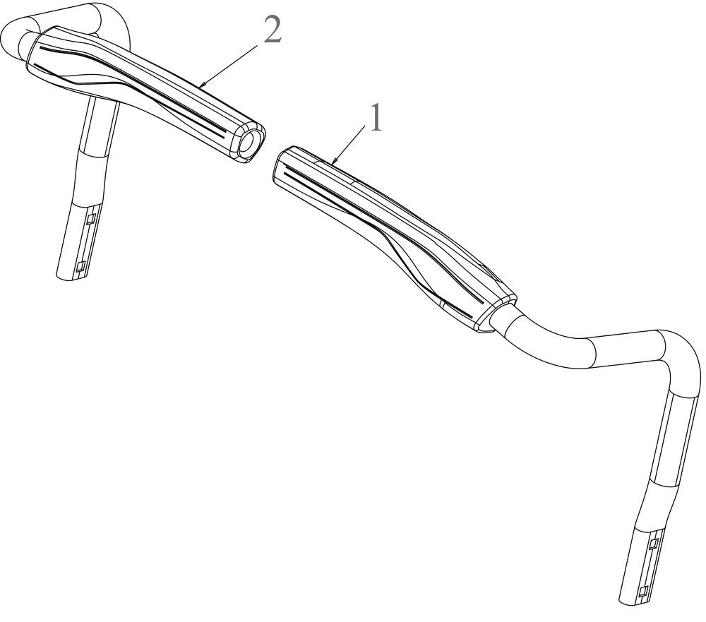 Lapbar Grips Diagram and Parts List for ZT1-42E (34BBA2CS710)(2022) Cub Cadet Lawn Tractor